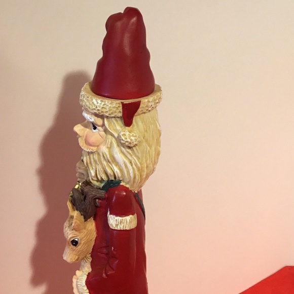 Old World Style Santa Christmas Candle Holder - Picture 6 of 15